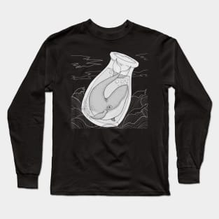 Whale in a bottle Long Sleeve T-Shirt